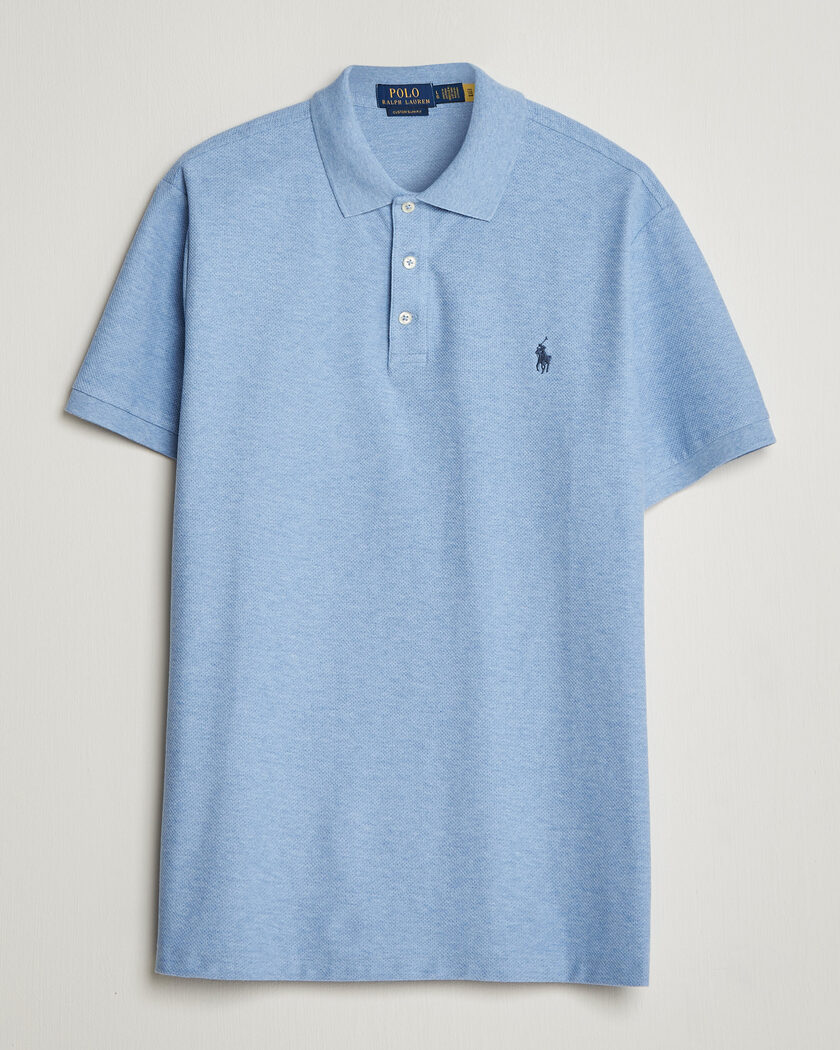 Polo Ralph Lauren Honeycomb Texture Polo Isle Heather – Blue
