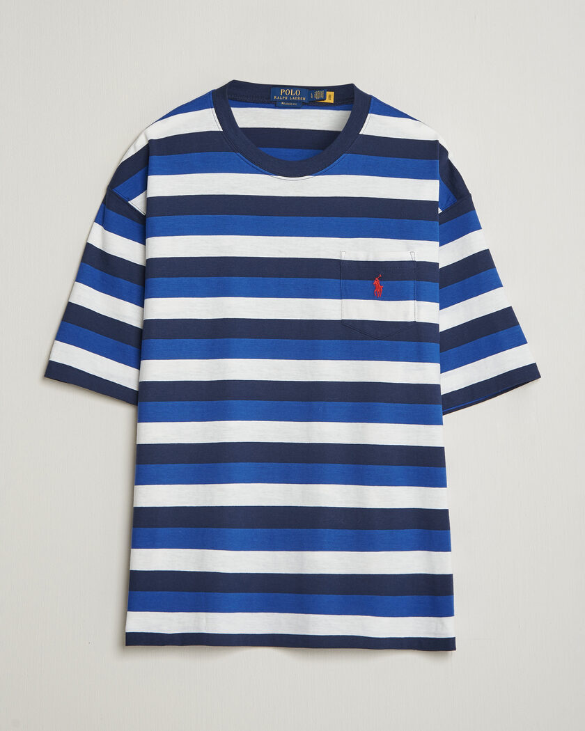 Polo Ralph Lauren Striped Pocket Tee Newport Navy Multi – Multi-colour
