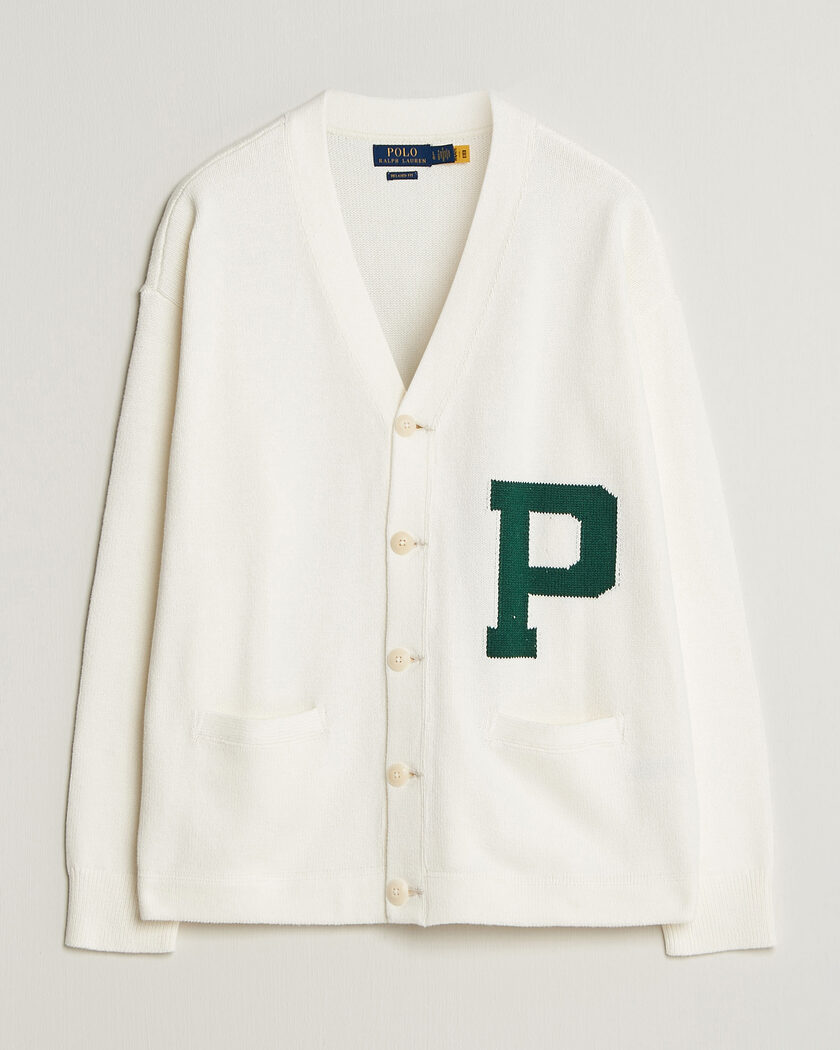 Polo Ralph Lauren P Wing Cotton Cardigan Cream at CareOfCarl.com Polo Ralph Lauren P Wing Cotton Cardigan Cream at CareOfCarl.com