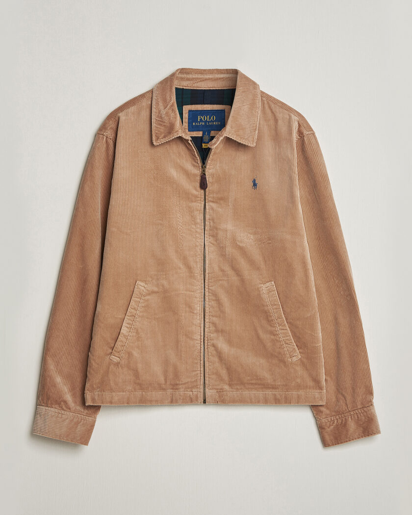 Polo Ralph Lauren Wale Corduroy Windbreaker Vintage Khaki – Brown