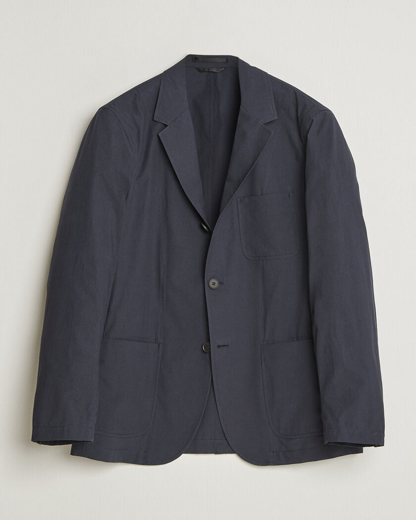 Boglioli K Jacket Cotton Stretch Blazer Navy at CareOfCarl.com