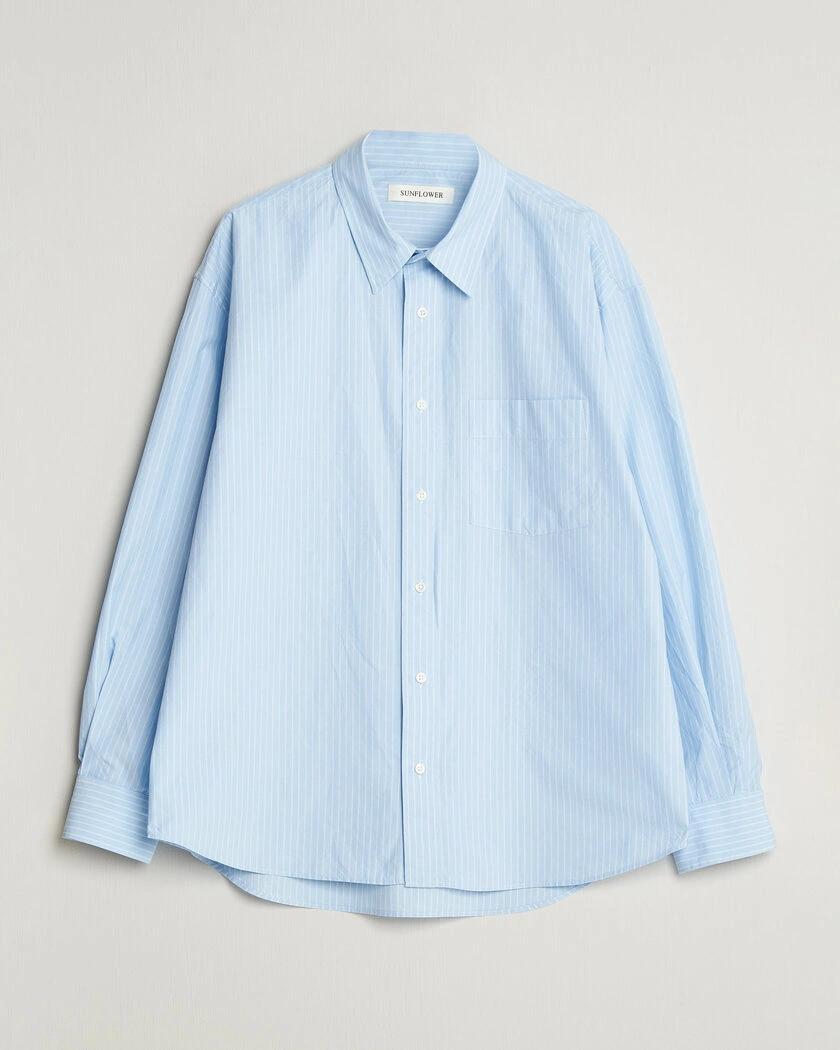 Sunflower New Base Shirt Light Blue Stripe – Blue