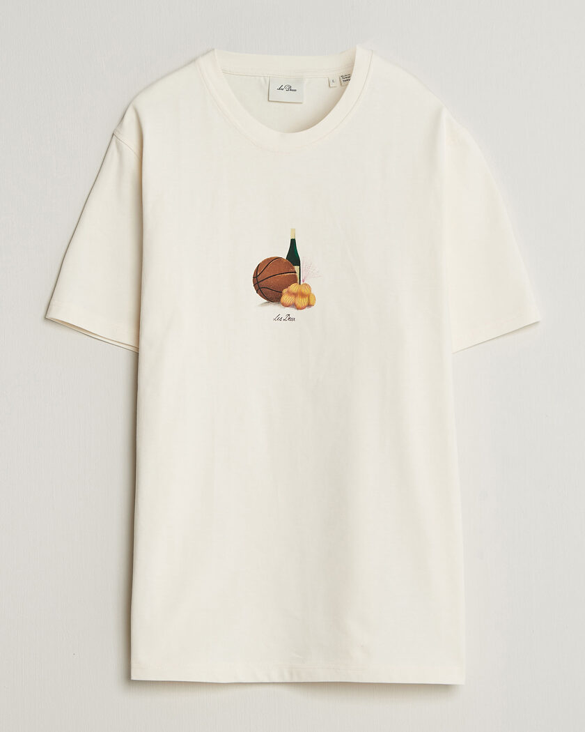 LES DEUX Lemons Printed T-Shirt Eggnog White – White