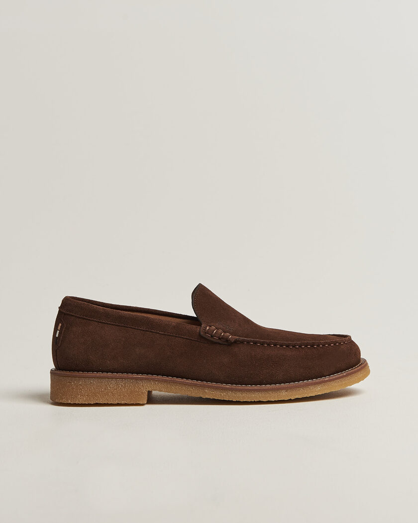 BOSS BLACK Kope Suede Moccasin Dark Brown – Brown