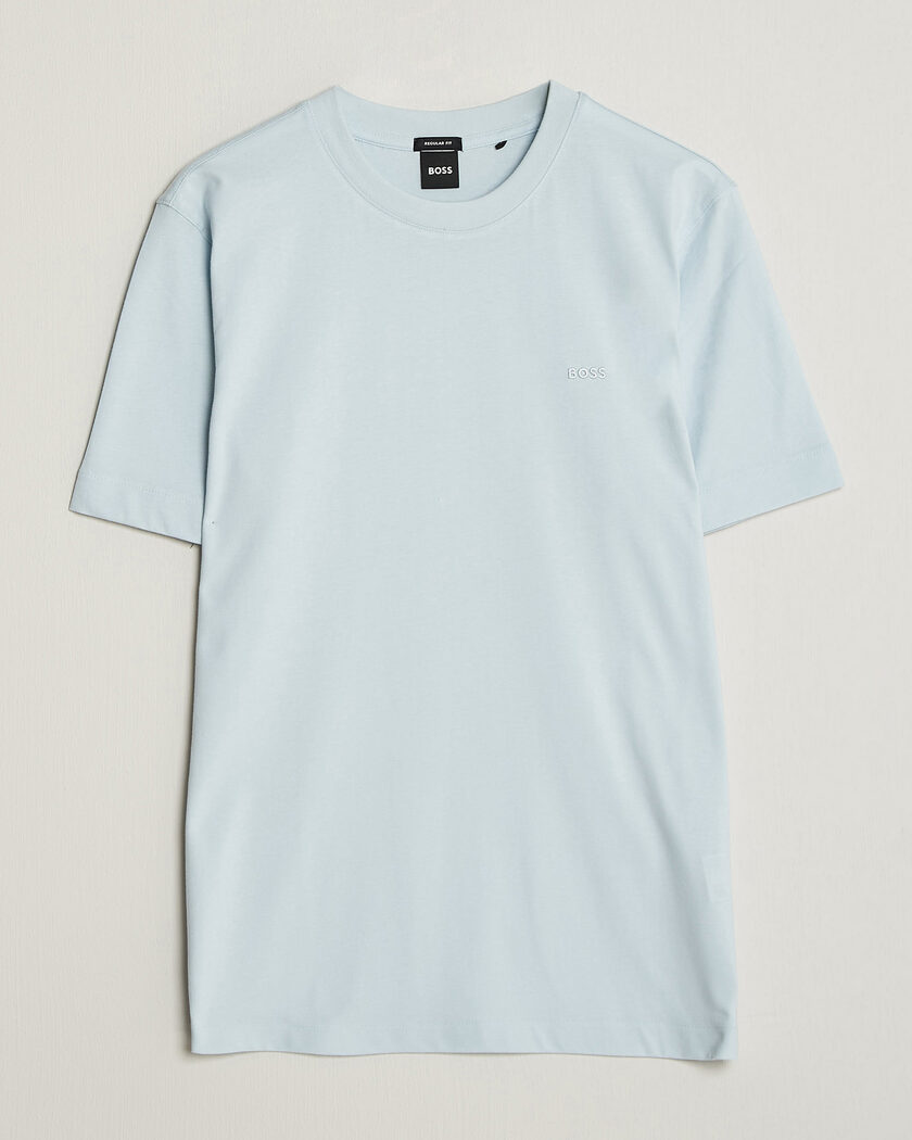 BOSS BLACK Thompson Crew Neck T-Shirt Open Blue – Blue