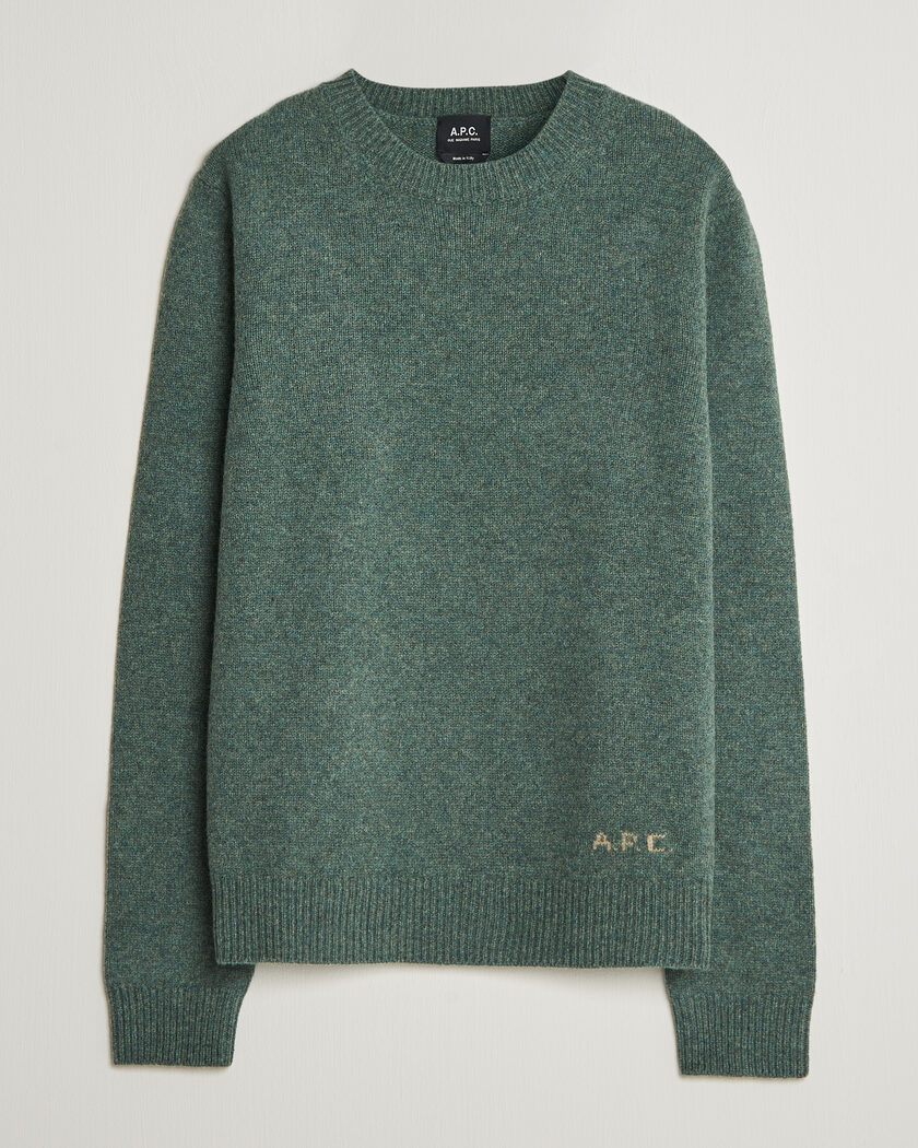 Stone Island Knitted Lambswool Crew Neck Grey Melange at