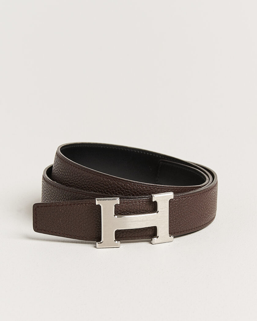 Hermès Pre-Owned Constance Reversible Belt 90 Brown/Black – Brown