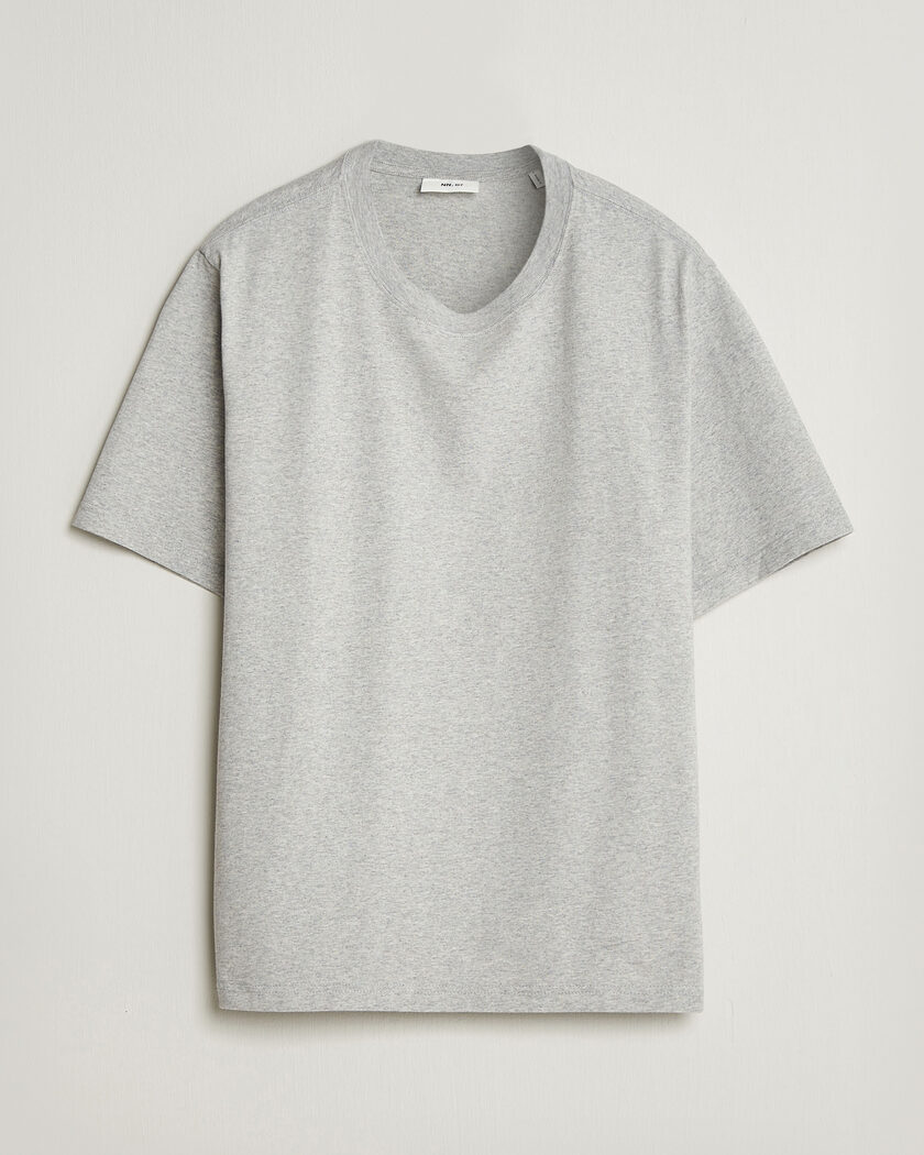 NN07 Jett Printed HQ T-Shirt Grey Melange – Grey