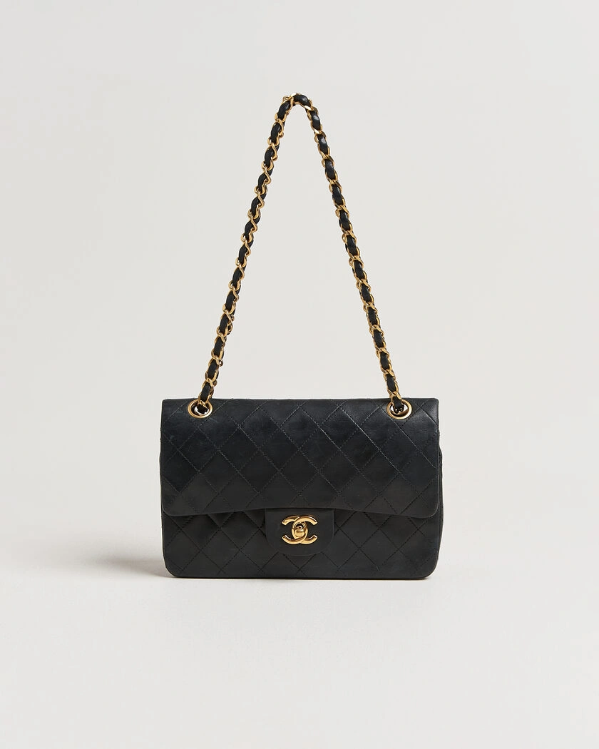 Chanel Pre-Owned Classic Small Double Flap Bag Black – Black