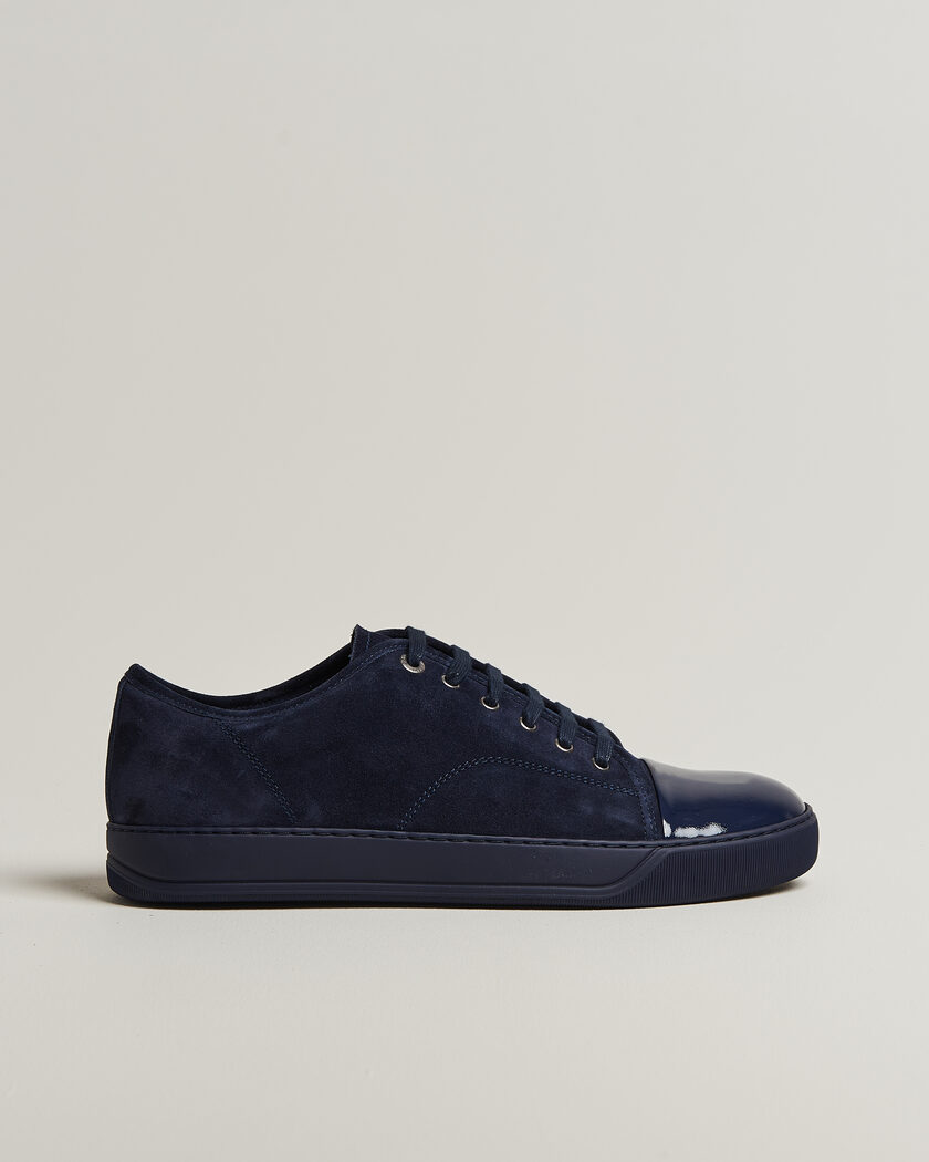 Lanvin DBB1 Patent Cap Toe Sneakers Navy/Navy – Blue