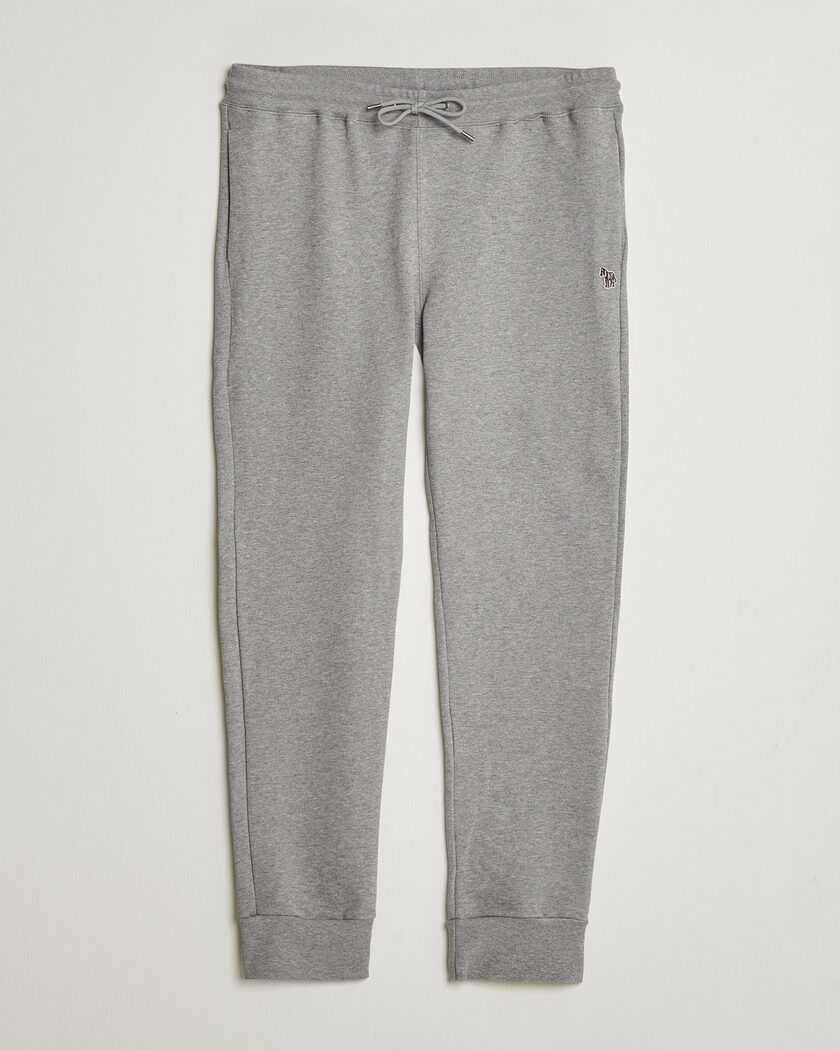 PS Paul Smith Zebra Organic Cotton Sweatpants Grey Melange – Grey