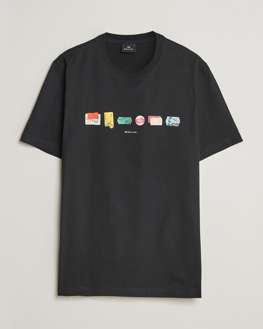 PS Paul Smith In A Row Crew Neck T-Shirt Black – Black