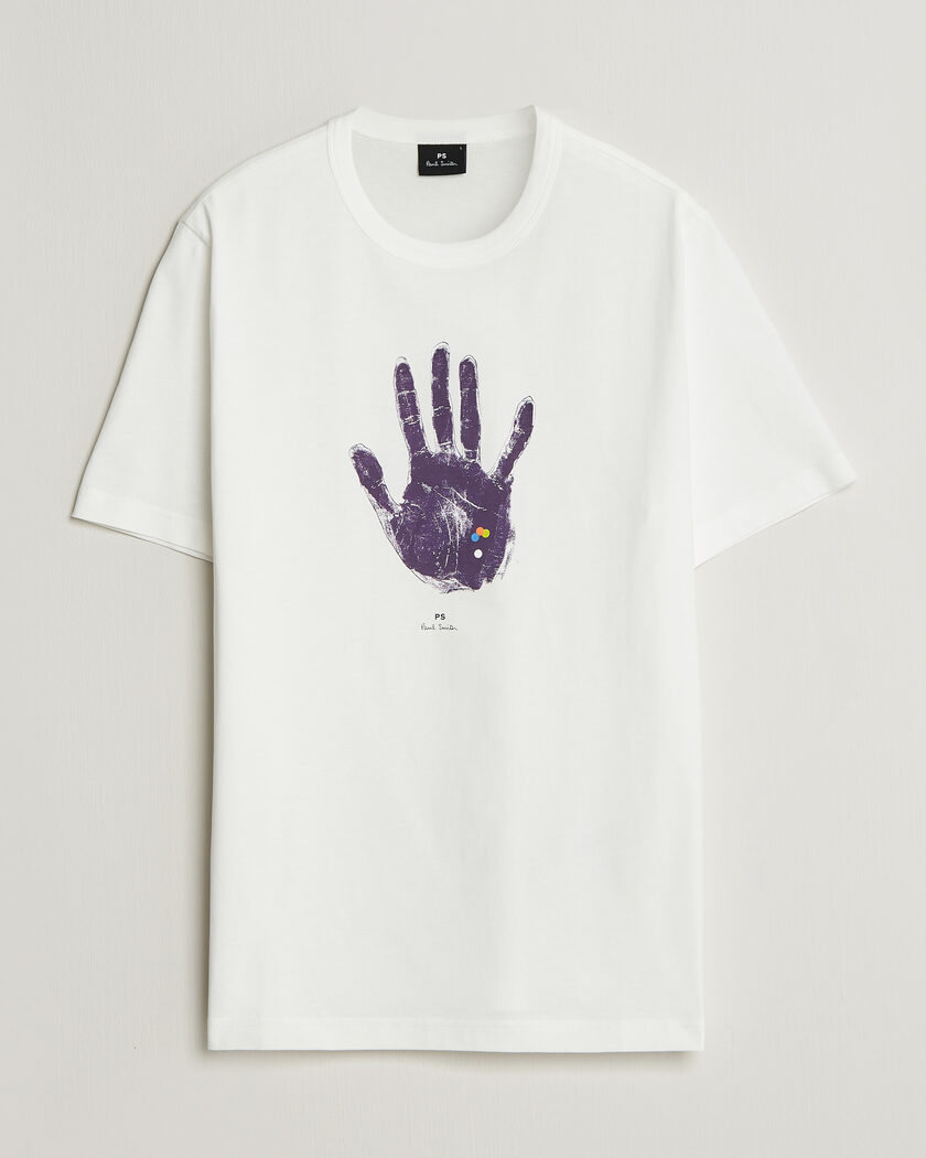 PS Paul Smith Hand Crew Neck T-Shirt White – White