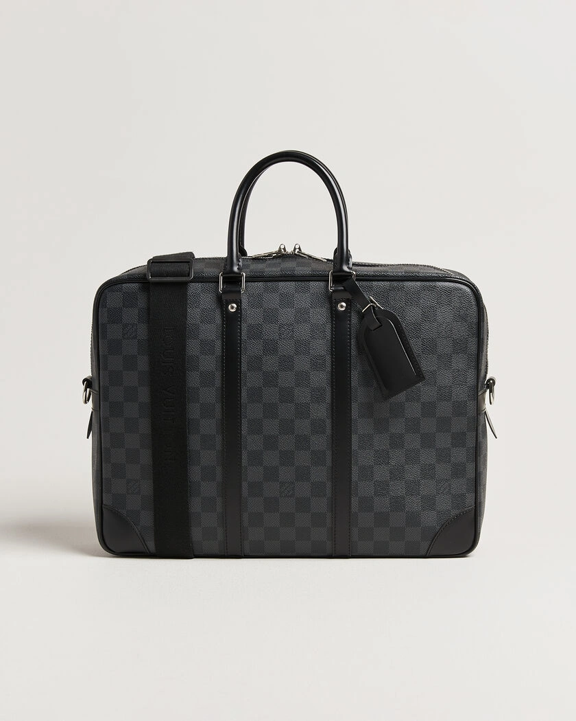 Louis Vuitton Pre-Owned Porte Documents Voyage Damier Graphite – Black