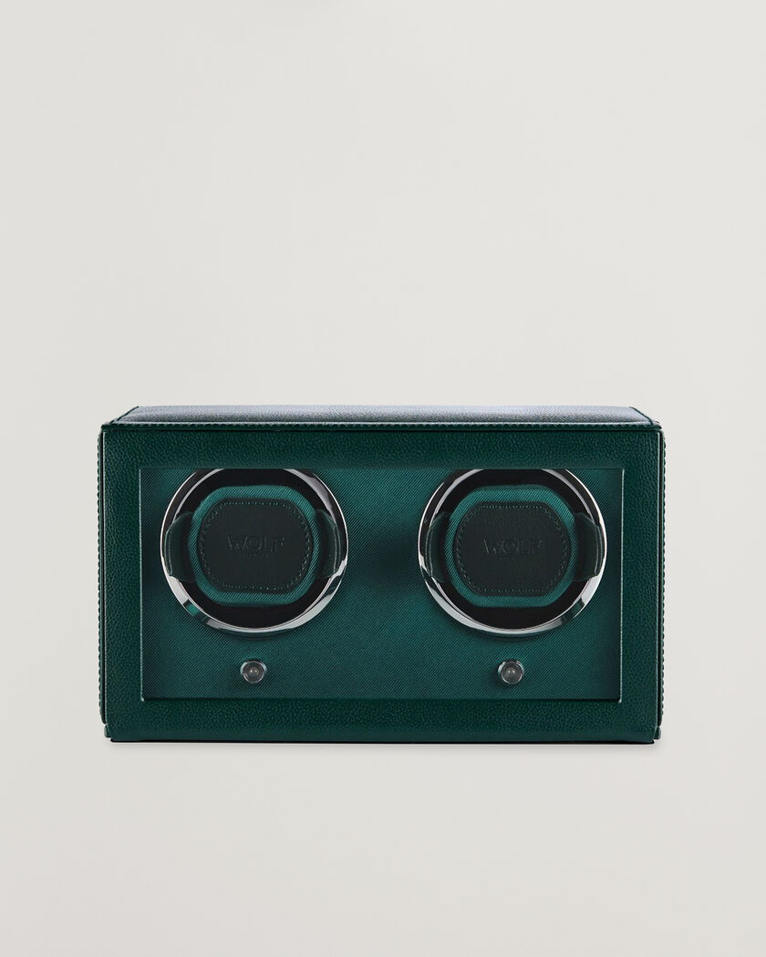 WOLF Cub Double Watch Winder With Cover Green - Size: one size
