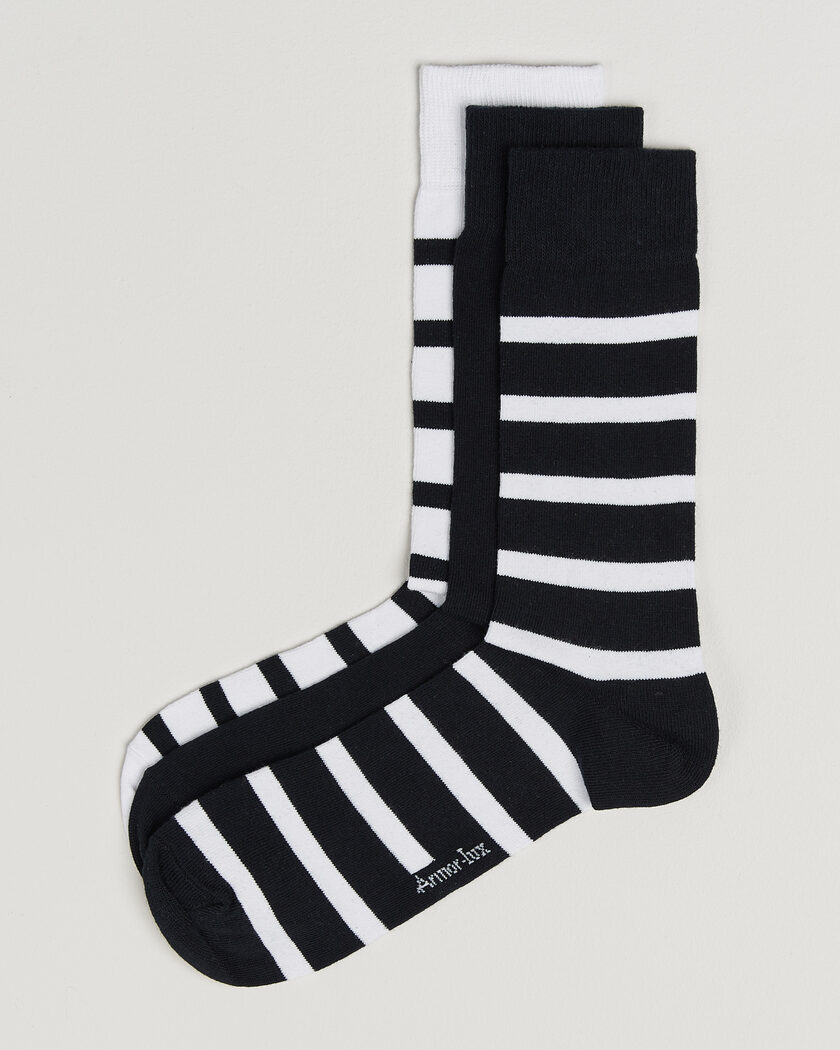 Armor-lux 3-Pack Loer Socks Rich Navy/White – Blue
