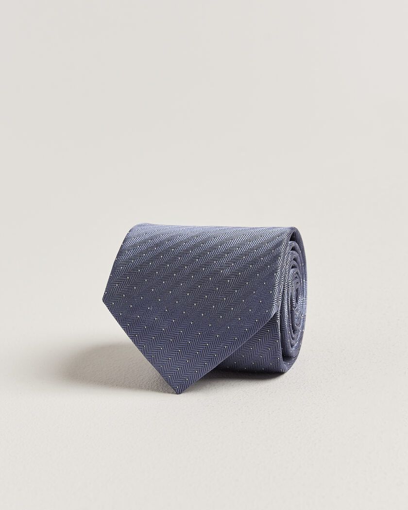 Brioni Jacquard Dot Silk Tie Light Blue – Blue