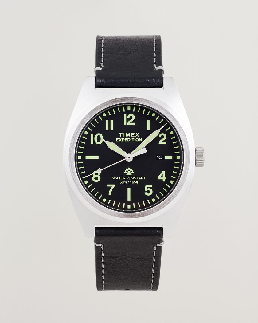 Timex Expedition North Capstone Leather Strap 39mm Black Dial – Black