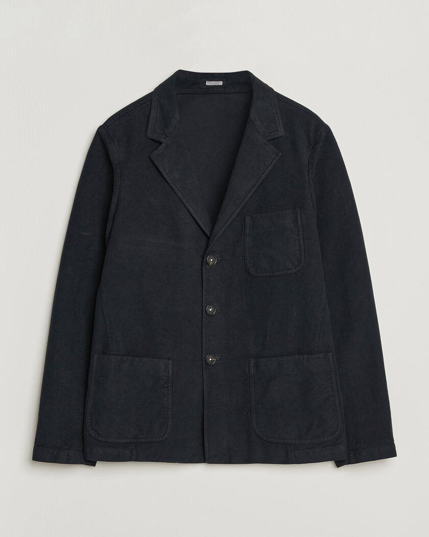 Massimo Alba Baglietto Moleskine Jacket Navy – Blue