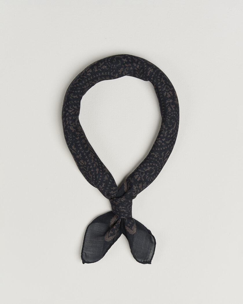 Massimo Alba Cashmere/Silk Bandana Navy – Blue
