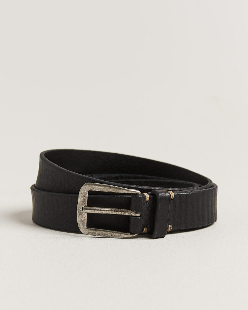 Massimo Alba Budapest Belt Black Calf – Black