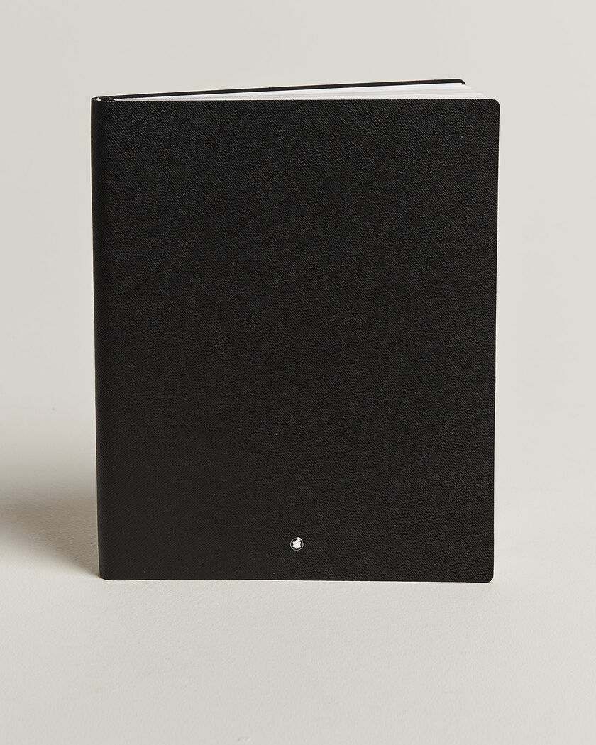 Montblanc Notebook Large, Saffiano Leather, Lined Black – Black