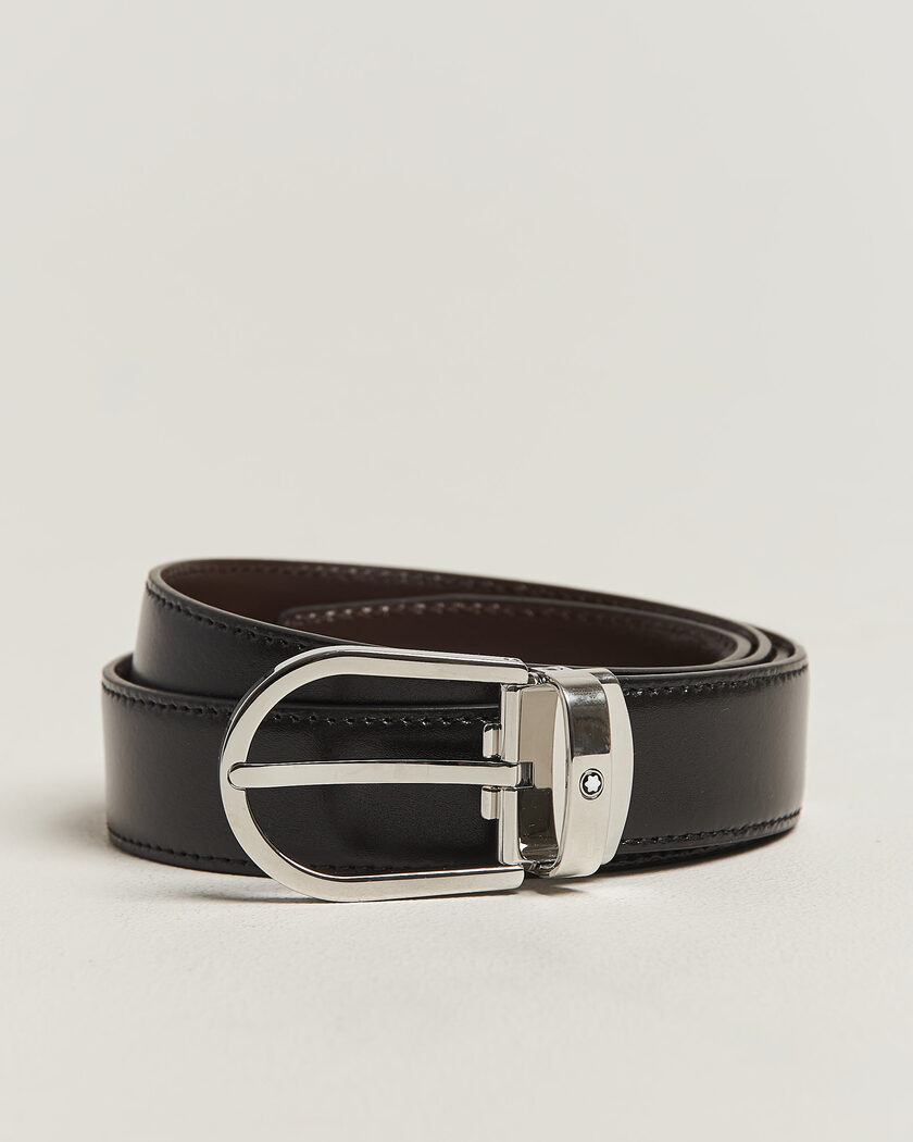 Montblanc Meisterstück Horseshoe 30mm Reversible Belt Black/Brown – Black