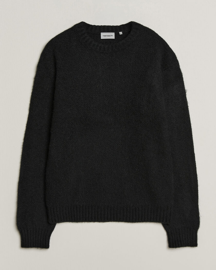 Carhartt WIP Merton Knitted Alpaca Sweater Black – Black