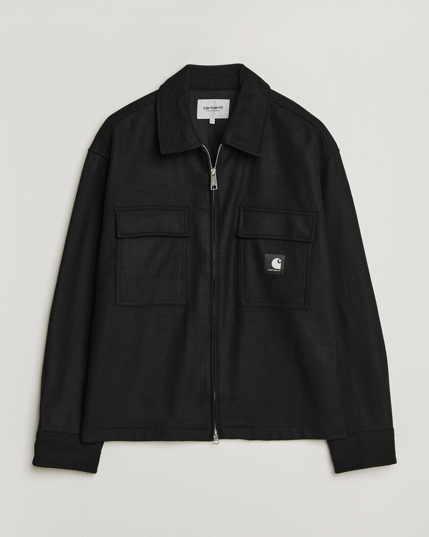 Carhartt WIP Atoka Wool Zip Shirt Jacket Black – Black