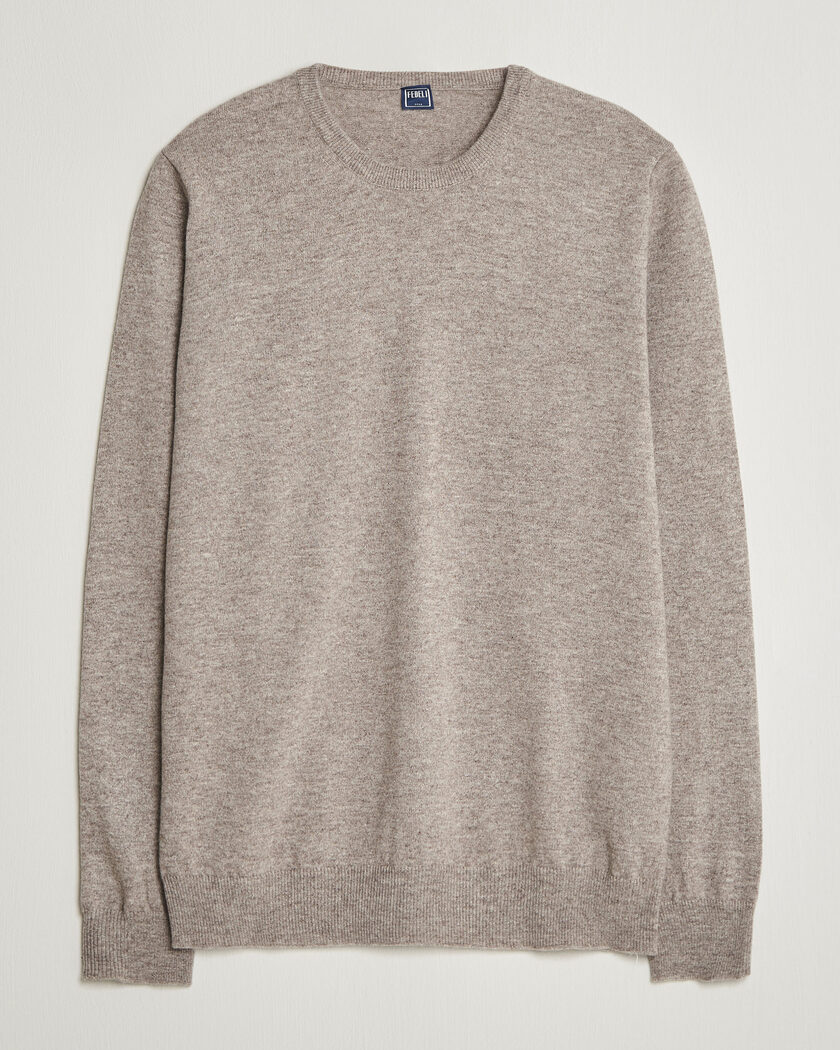 Auralee Soft Wool Cord Pullover Charcoal at CareOfCarl.com