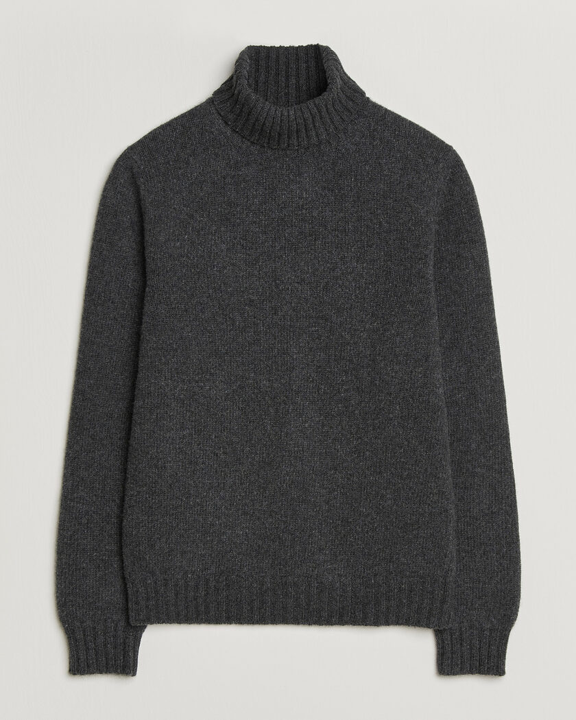 Fedeli Wool/Cashmere Rollneck Anthracite – Grey