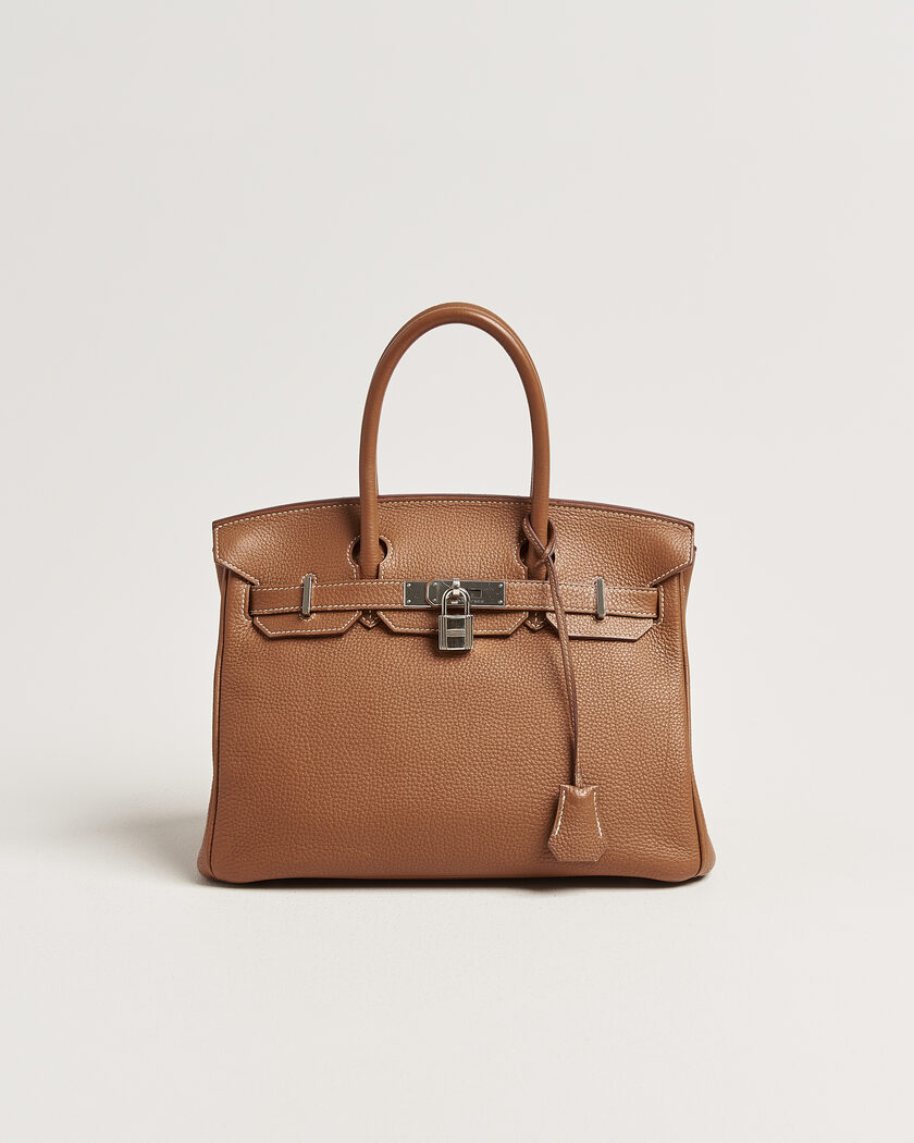 Hermès Pre-Owned Birkin 30 Togo Leather Gold – Brown