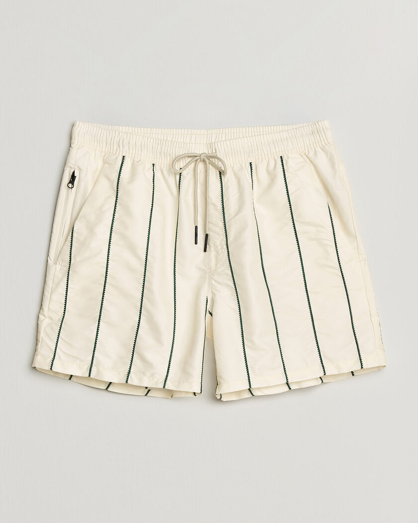 OAS Printed Swimshorts White/Green – White