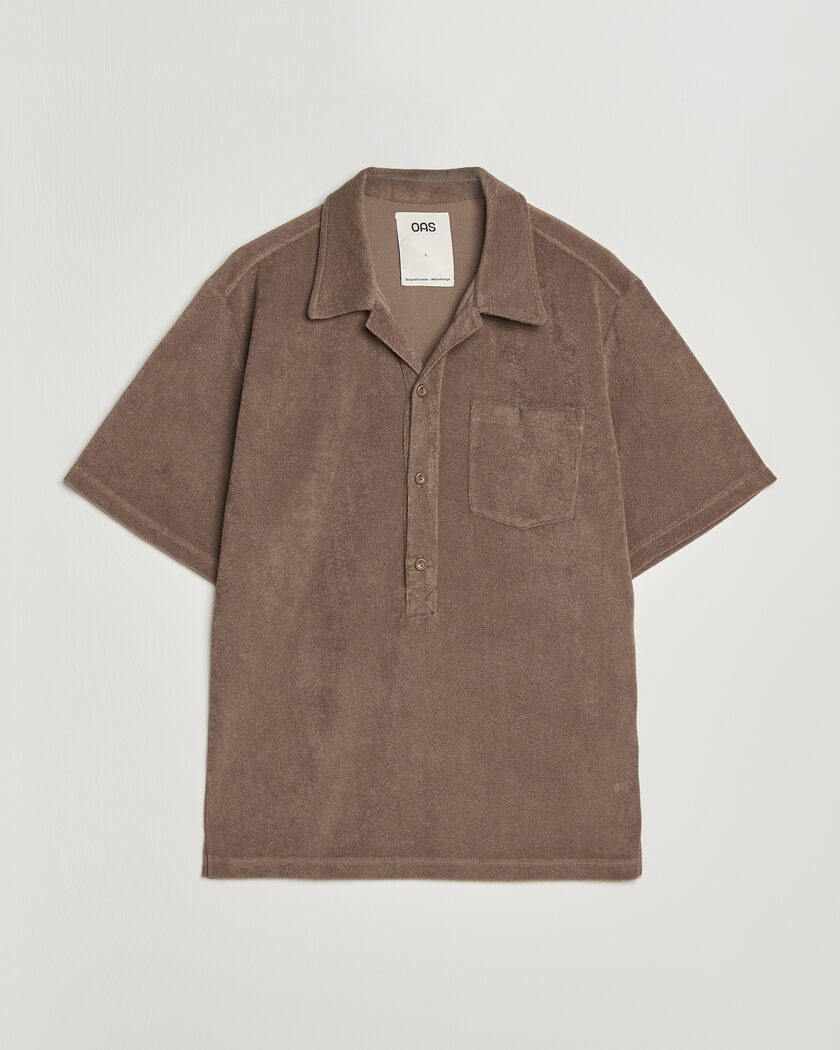 OAS Novo Regular Fit Terry Polo Brown – Brown