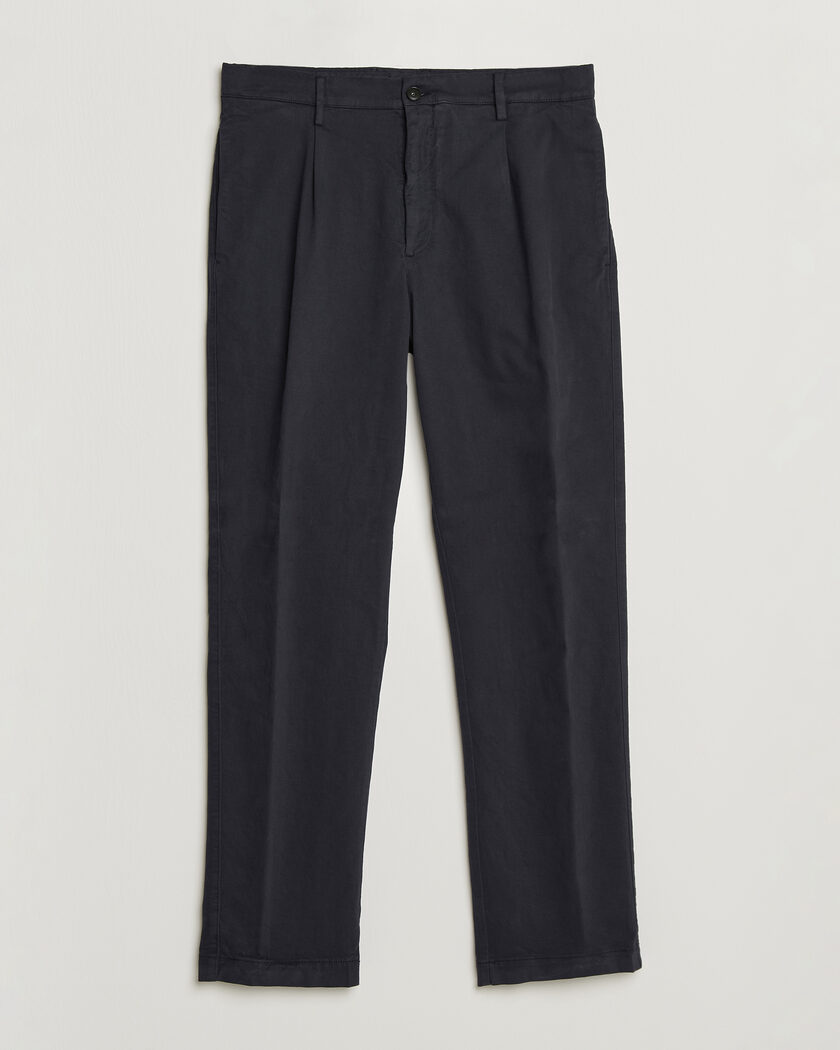 Canali Cotton/Cashmere Chinos Navy – Blue