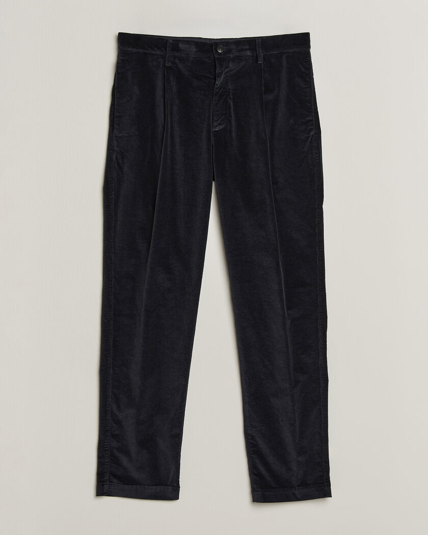 Canali Comfort Corduroy Pants Navy – Blue