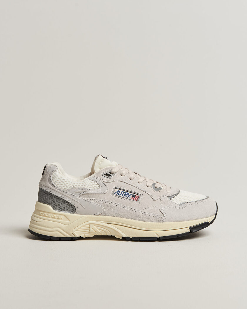 Autry Hyperway Low Suede Running Sneaker Light Grey – Grey