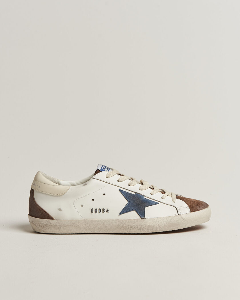 Golden Goose Super-Star Sneakers White/Denim – White