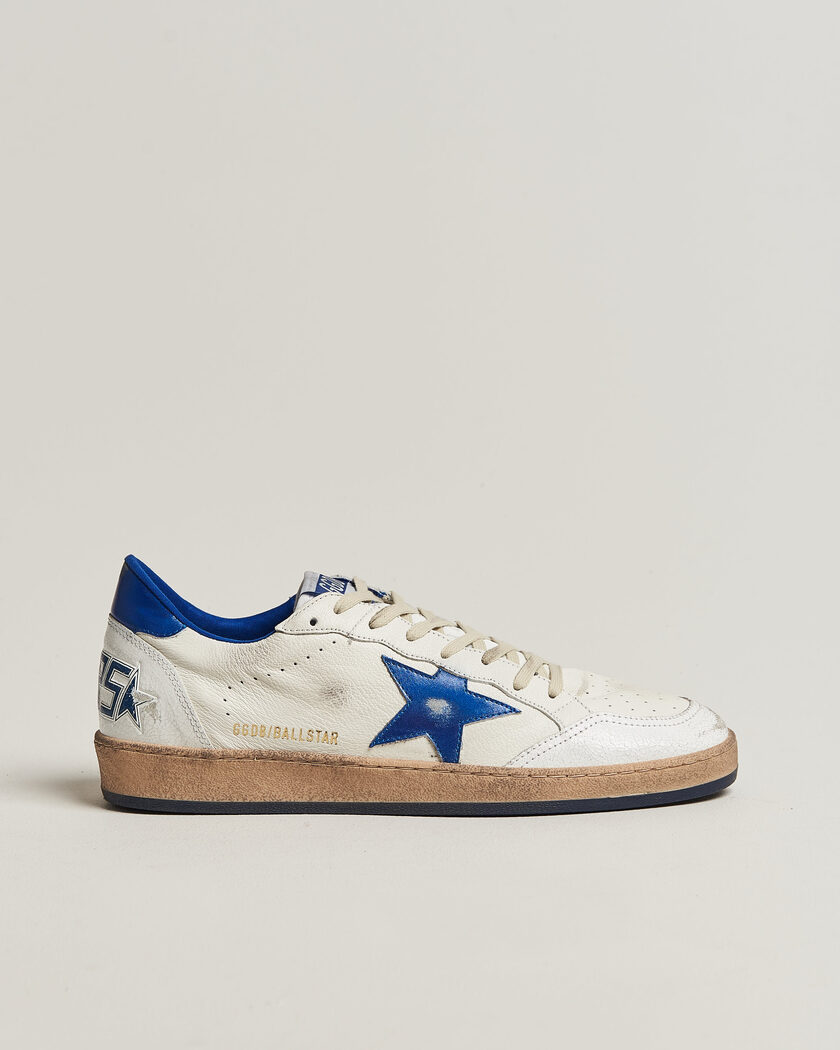 Golden Goose Ball Star Sneakers White/Blue – White