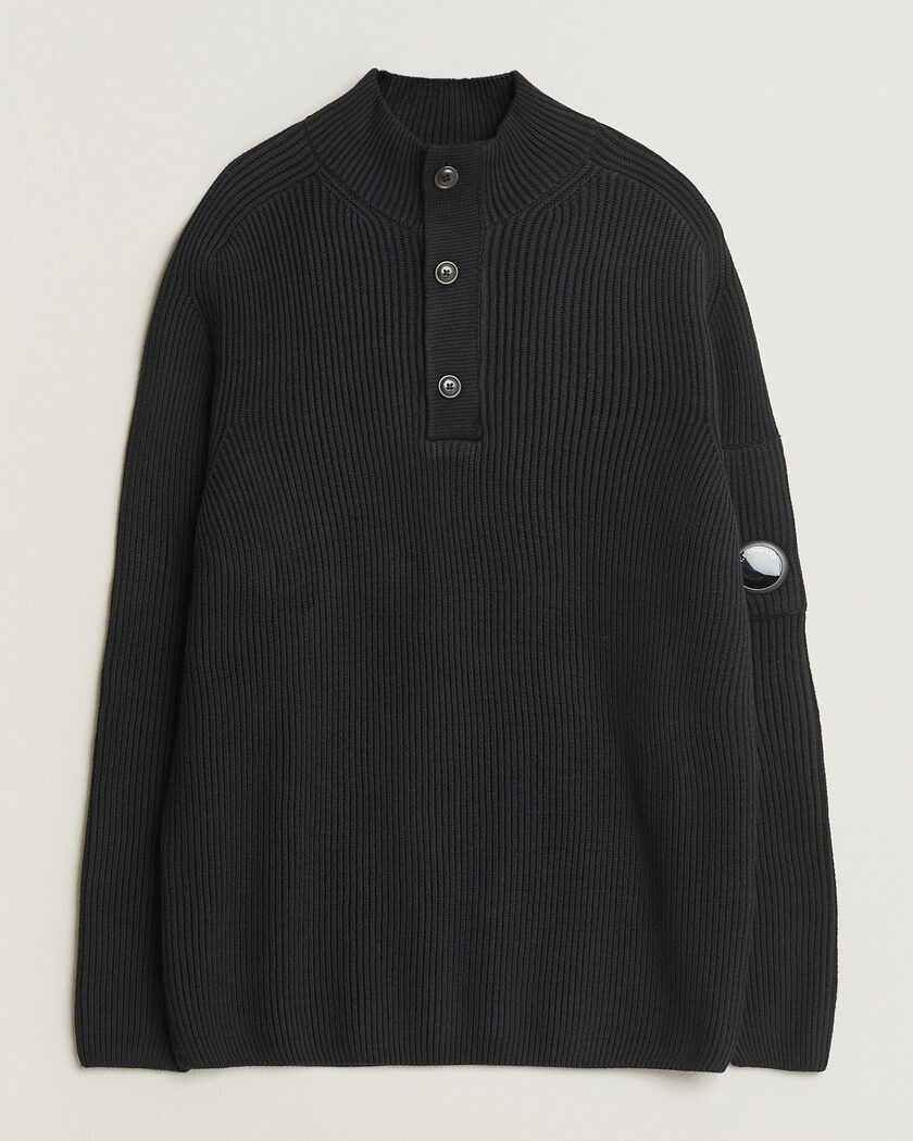 Polo Ralph Lauren Cotton Cable Pullover Polo Black at CareOfCarl.com