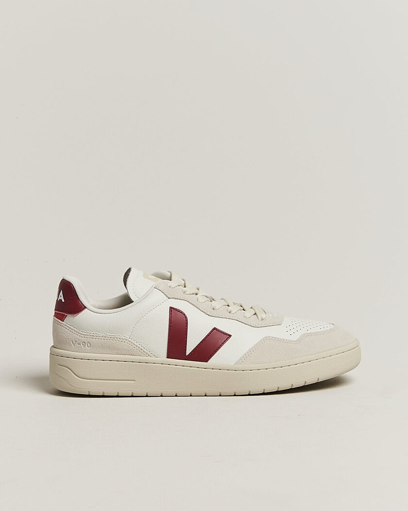 Veja V-90 Sneaker White/Marsala Natural – White