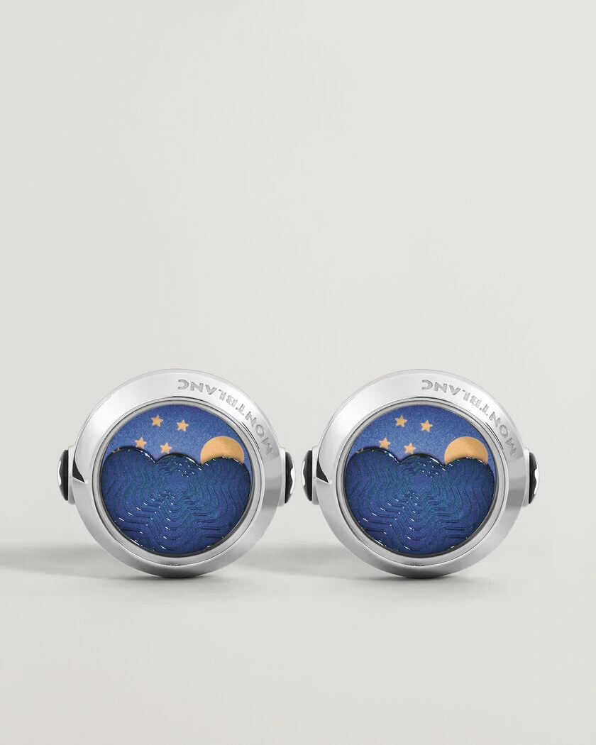 Montblanc Cufflinks Moonphase Movement  – Silver