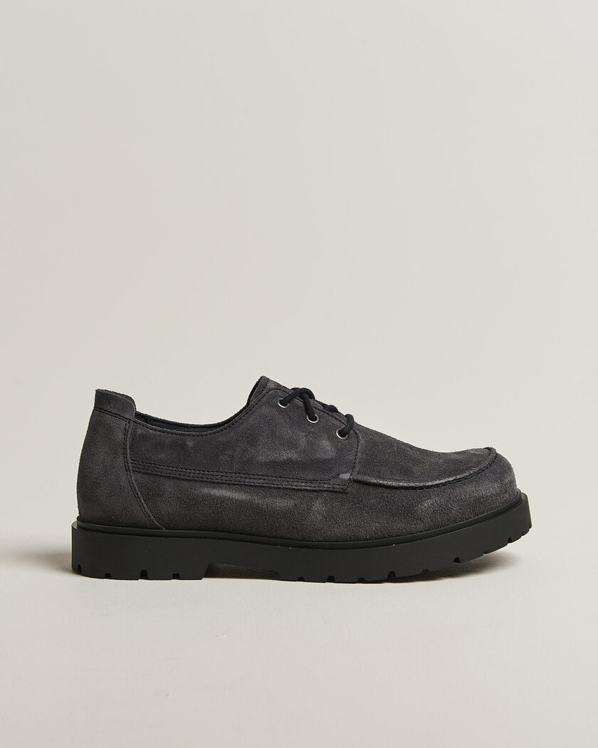 Solovair 3 Eye Gibson Shoe Black Grain at CareOfCarl.com