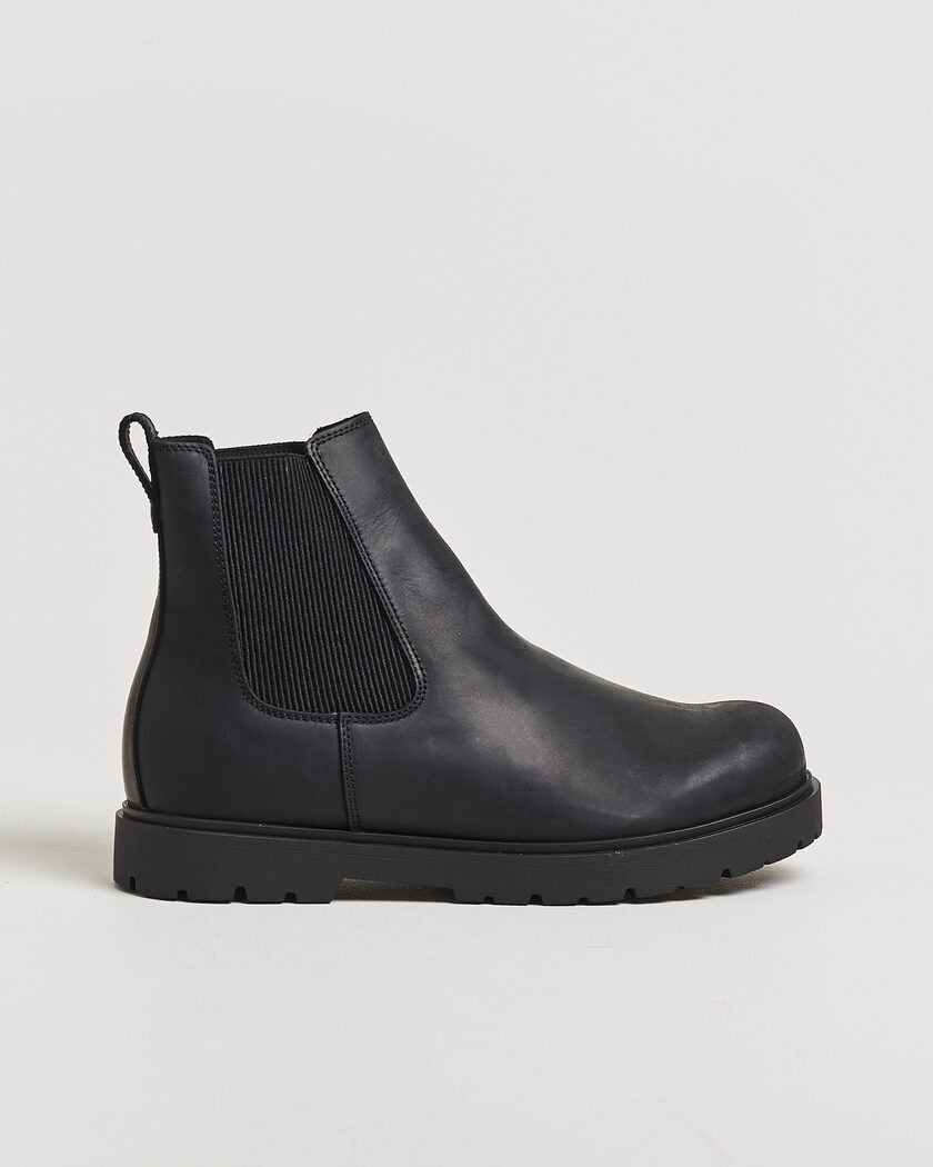 BIRKENSTOCK Highwood Oiled Leather Chelsea Boot Black – Black
