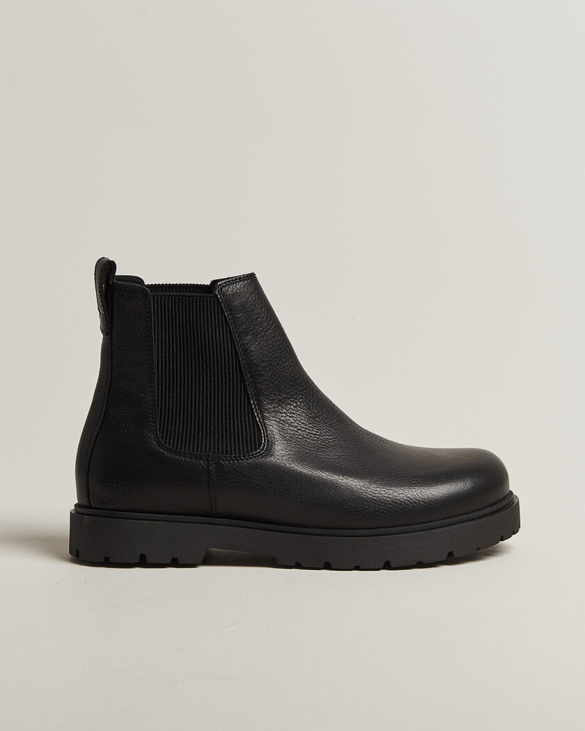 BIRKENSTOCK Highwood Leather Chelsea Boot Black – Black