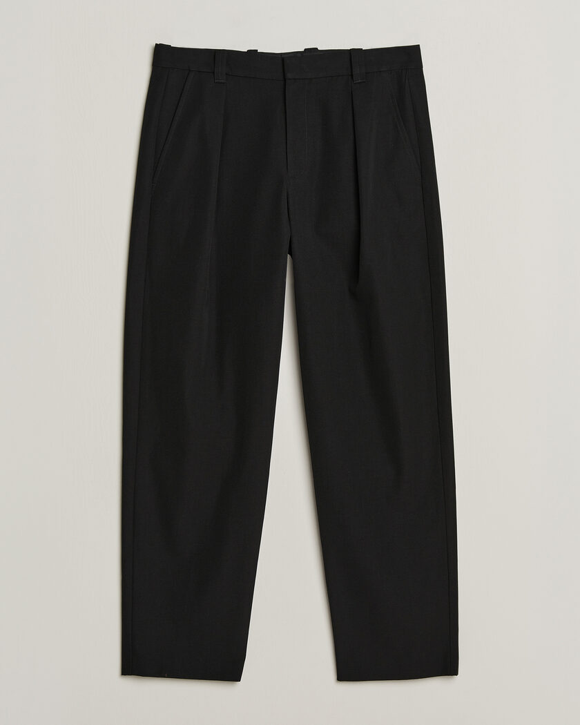 A.P.C. Renato Pleated Trousers Black – Black