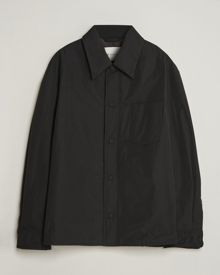 AMI Padded Shirt Jacket Black – Black