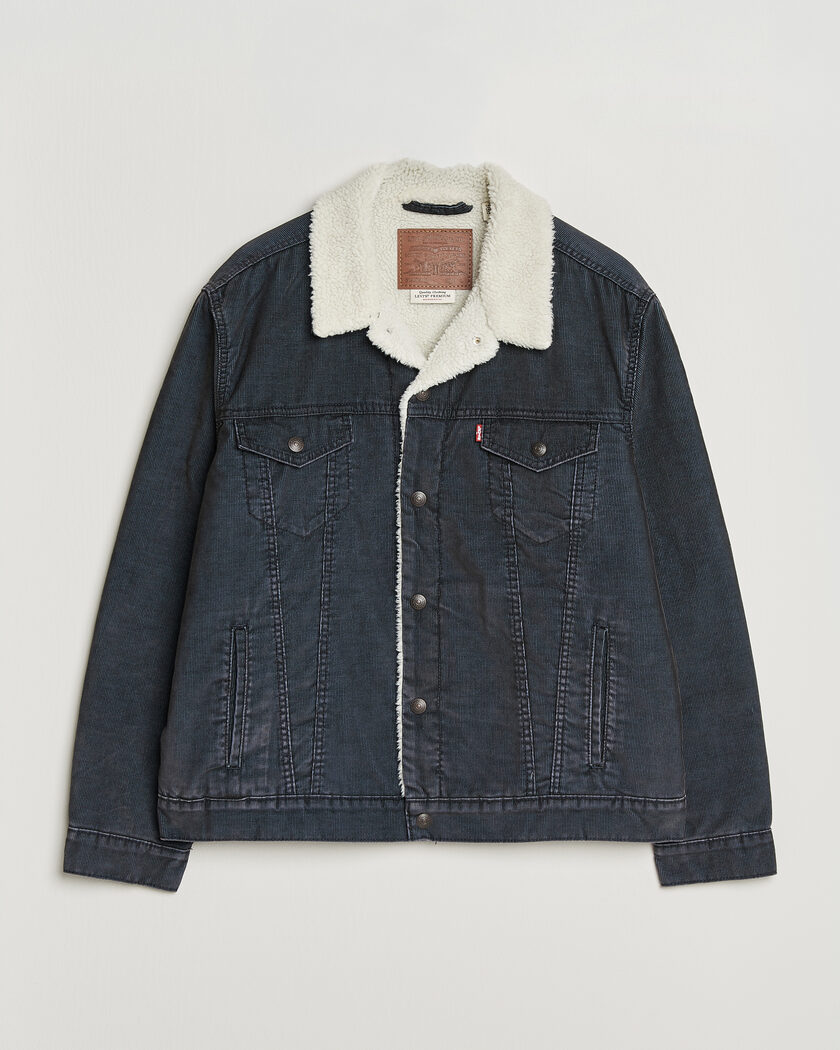 Levi's Type 3 Sherpa Trucker Worn-In Delft Steelhead – Grey