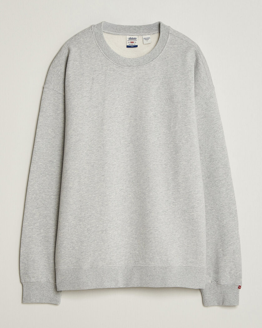 Levi's Authentic Crew Neck Sweatshirt Light Grey Heather – Grey