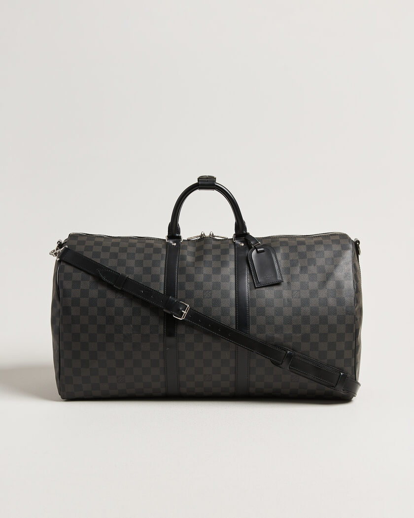 Louis Vuitton Pre-Owned Keepall Bandouliére 55 Damier Graphite – Grey